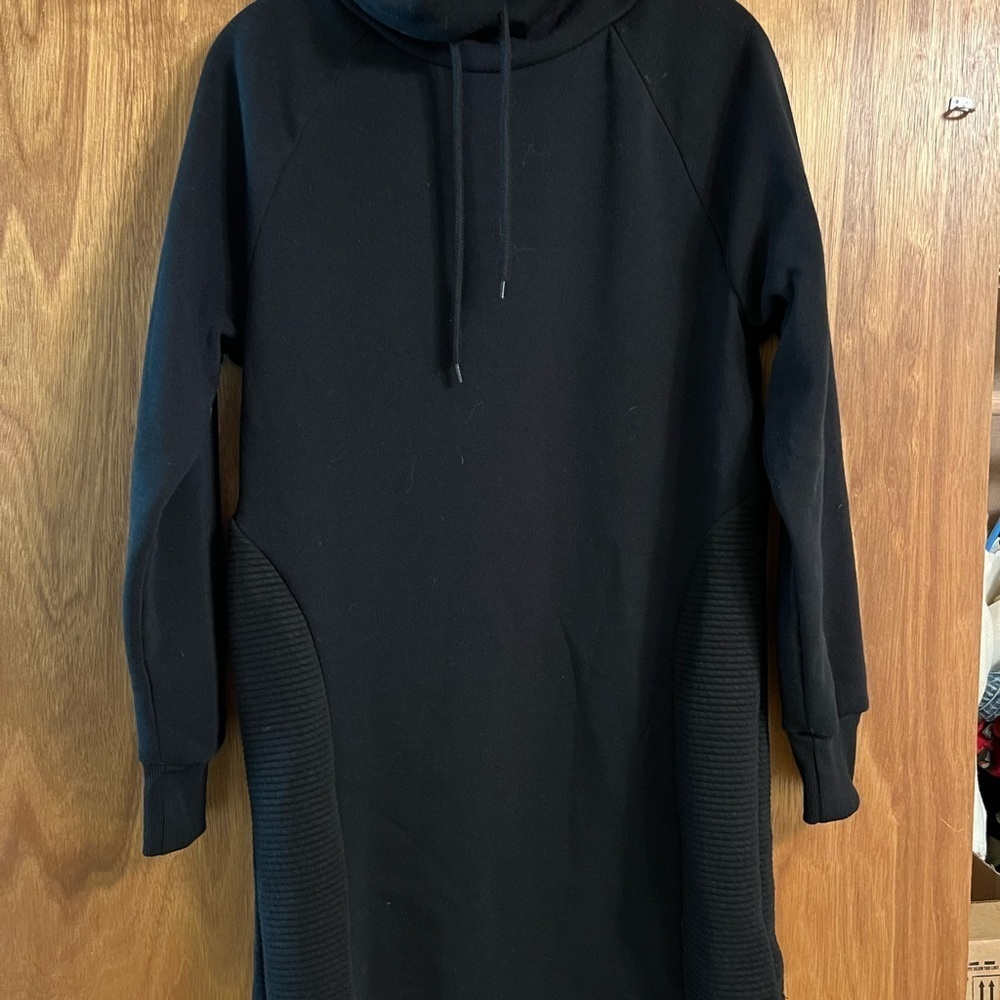 Jolie & Joy NWT Black sweatshirt dress hooded M